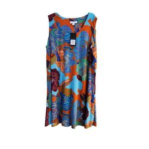 Nine West, NWT, womens 2x, tank style dress, colorful print